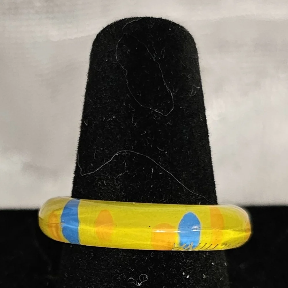 Colorful Glass Look Rings Set - Picture 4 of 12